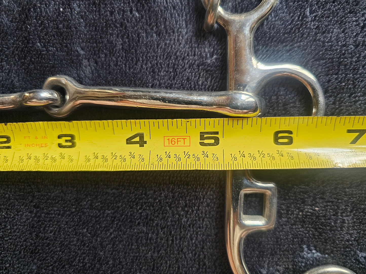 5" Pelham Bit, single jointed, english horse bit with curb chain