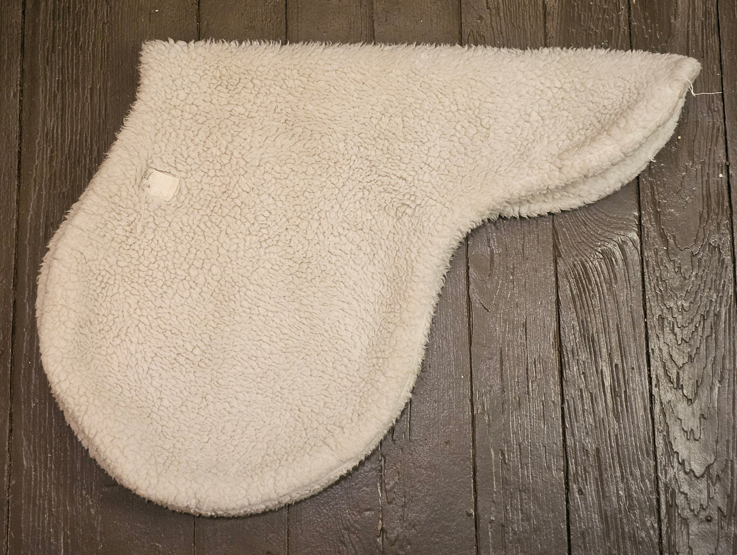 White Fitted AP Saddle Pad