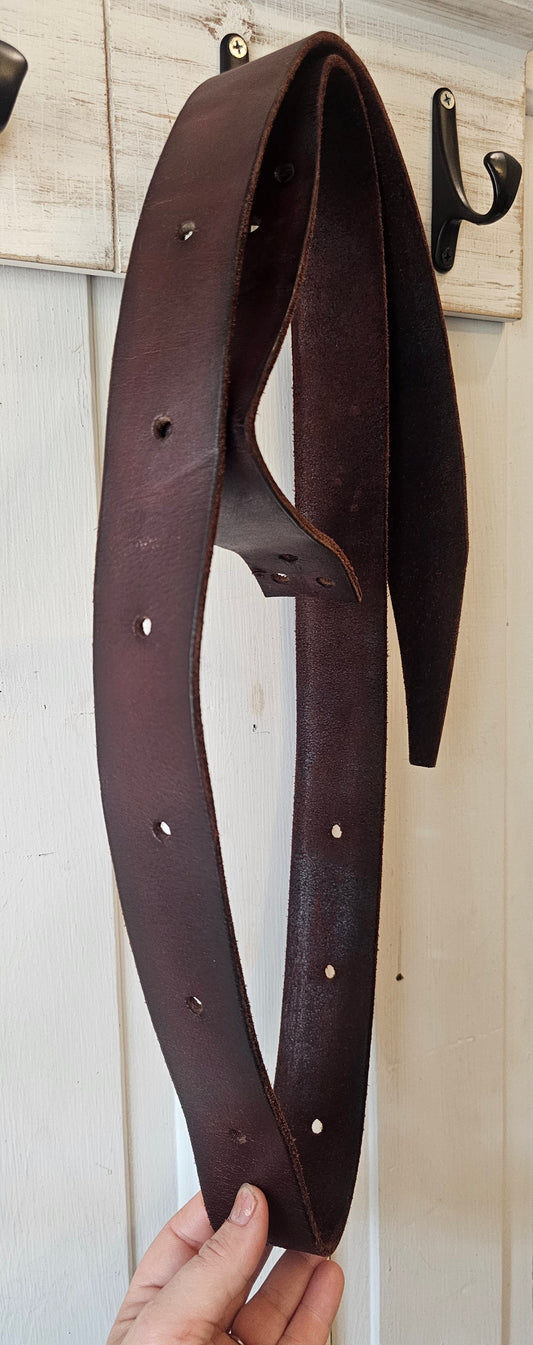 New leather latigo strap, 5 feet long