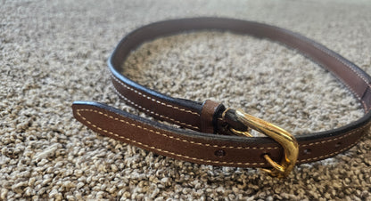 New 32" brown fancy stitched raised nose band