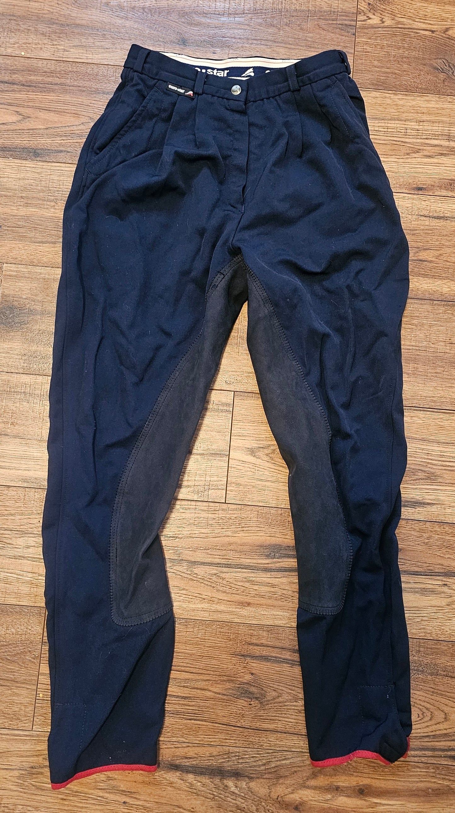 Used Euro-Star Breeches navy 32L full grip