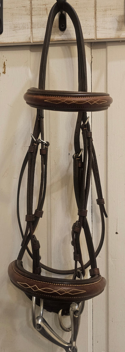 Vespucci Fancy Stitched Raised Hunter Bridle