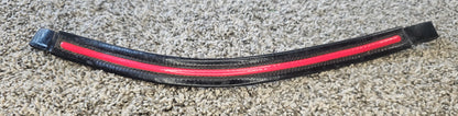 Walking Horse Browband Red Black used 14"