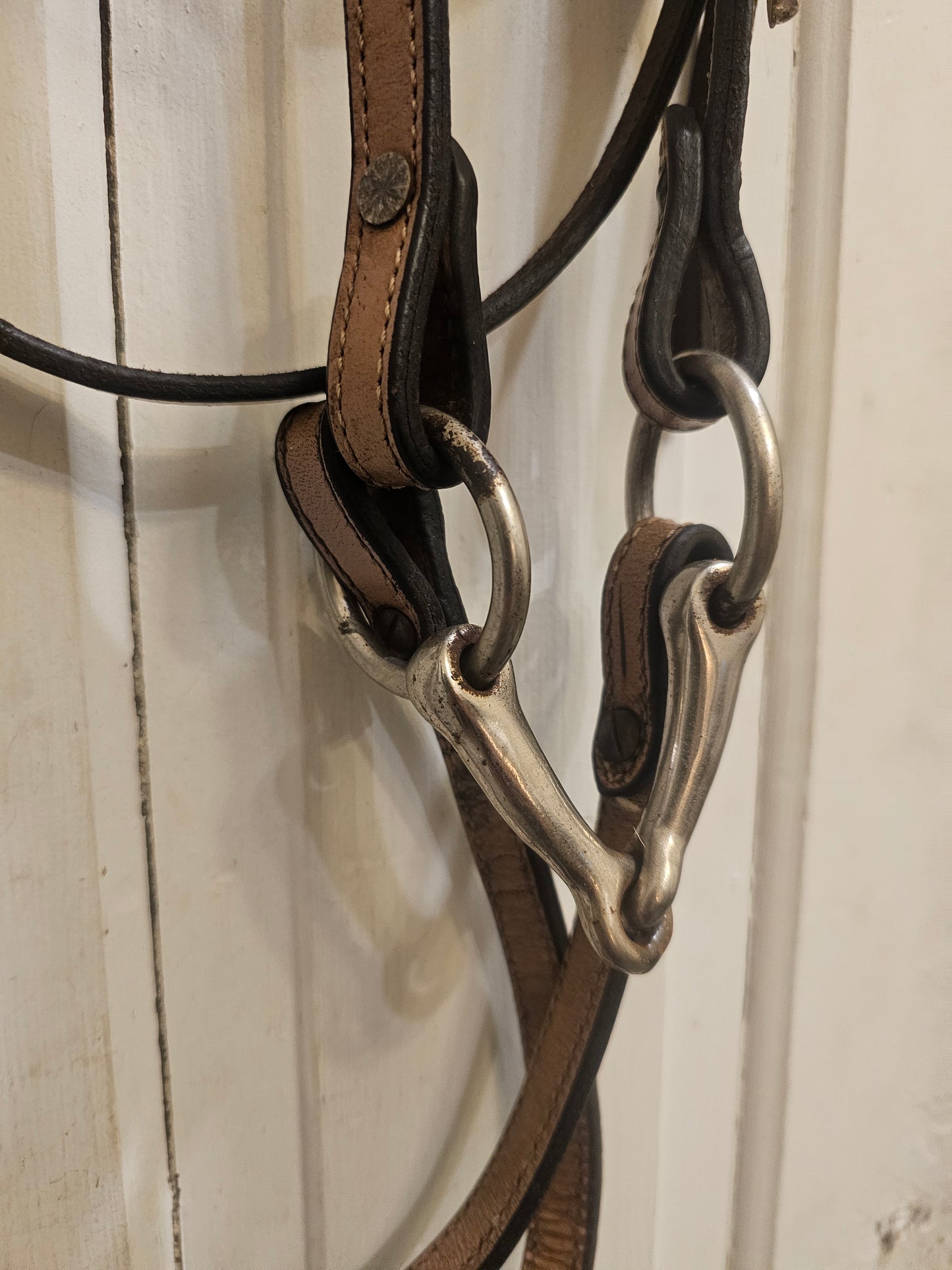 Complete Leather Western Pony Bridle, light brown