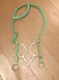 Sliding Gag snaffle Headstall nylon neon green