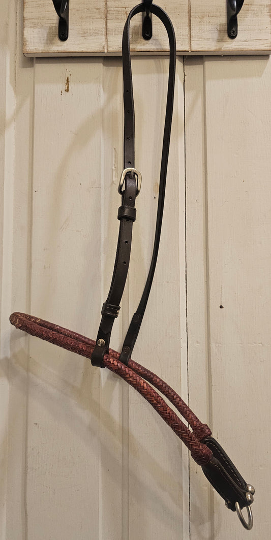 Soft Rawhide Lariat Noseband with good quality leather hanger