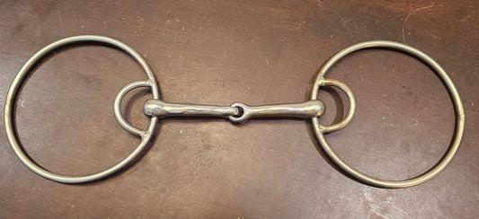 5" Curved Snaffle with large rings