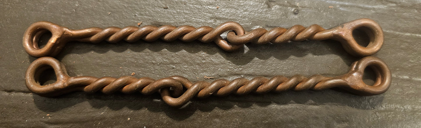 5" Walking Horse Double snaffle twisted wire copper new