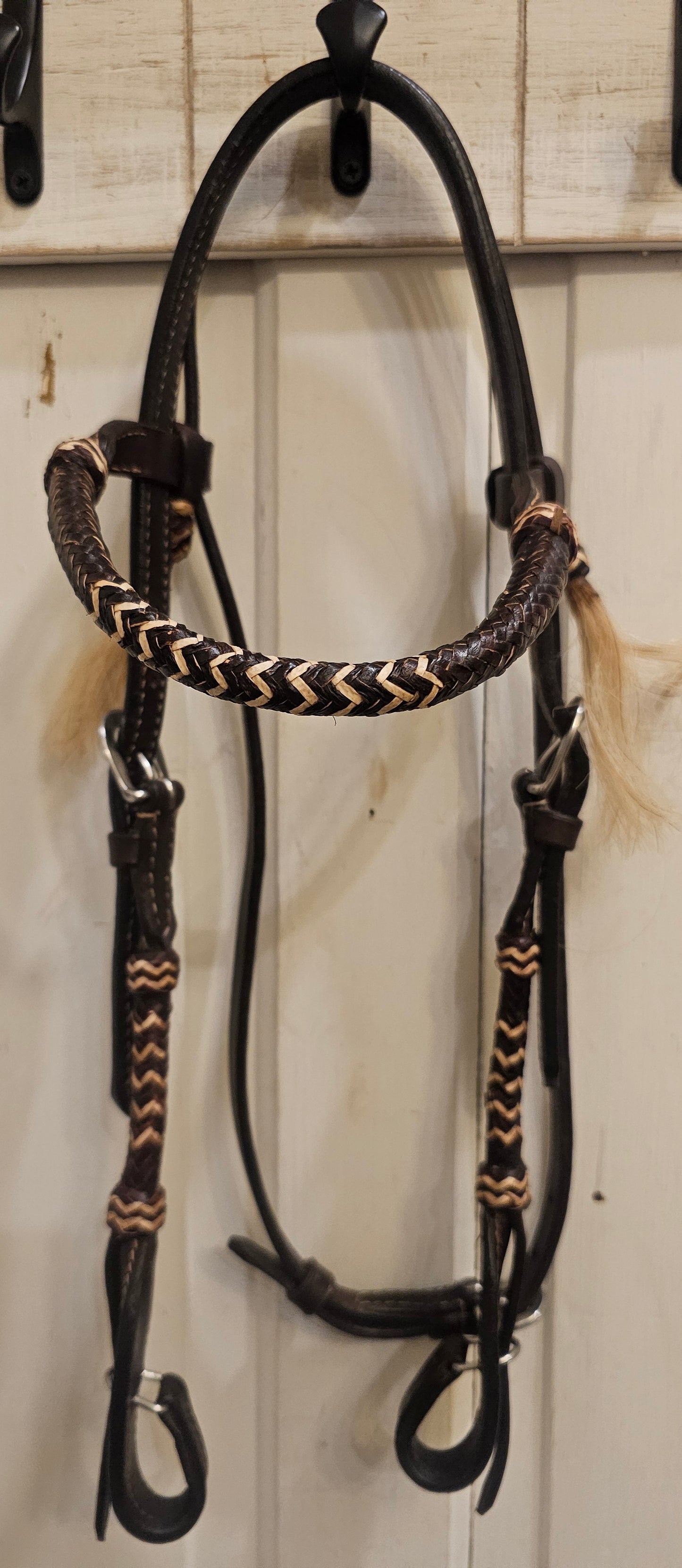 New BLR Western Headstall with Rawhide accents