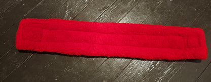 32" Red Western Fleece Girth, new