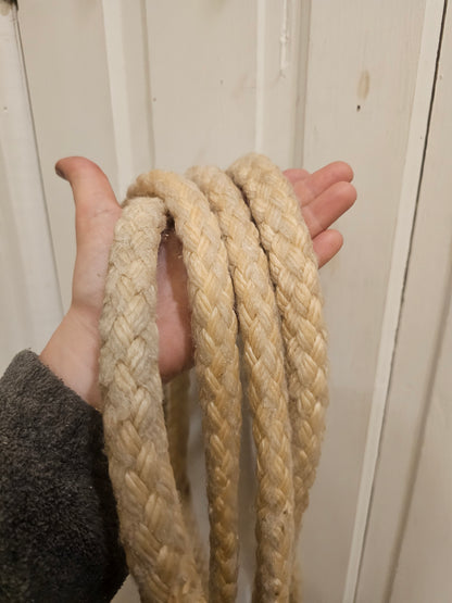 8' Waxed Cotton Split Reins, heavy