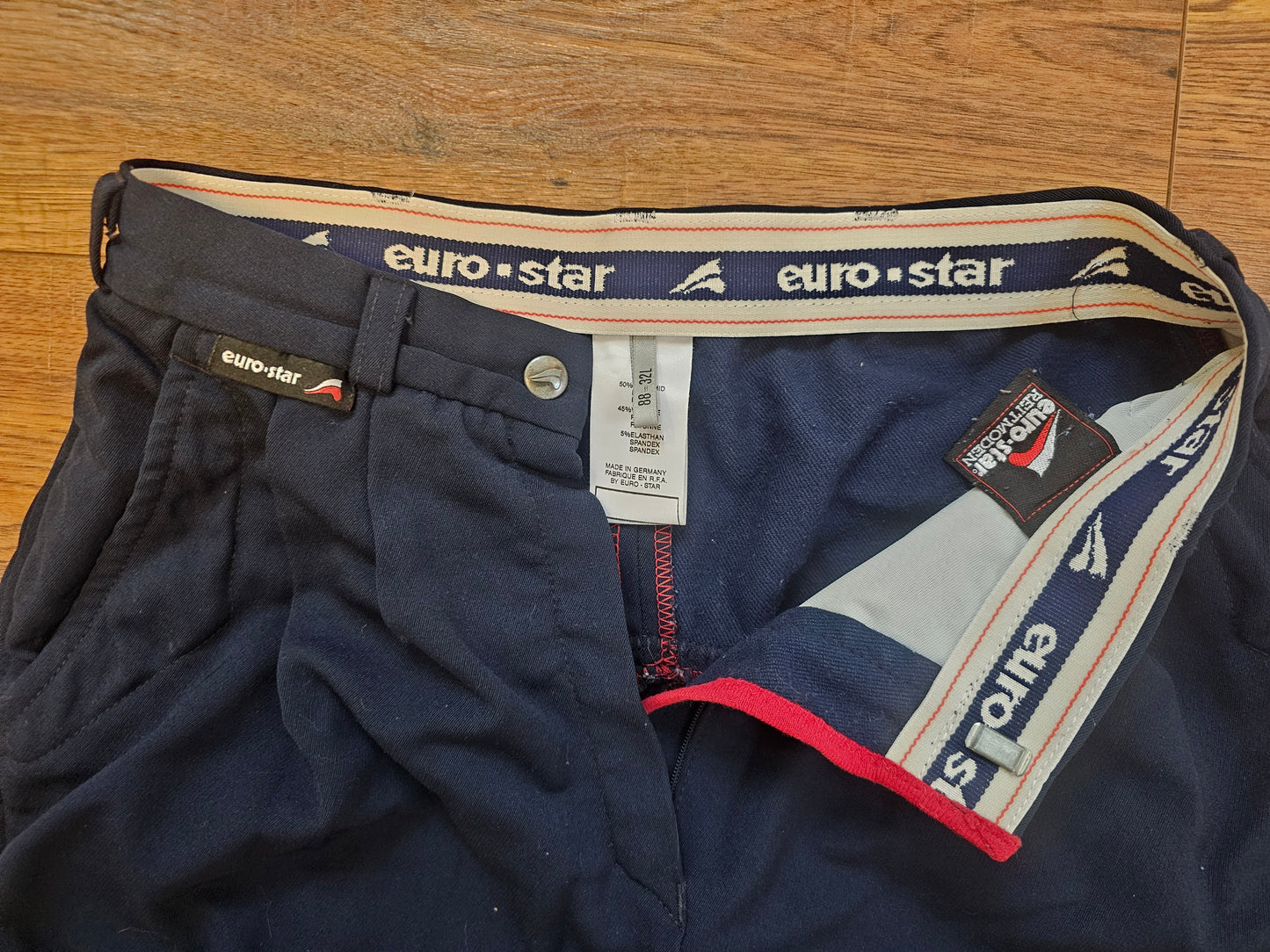 Used Euro-Star Breeches navy 32L full grip