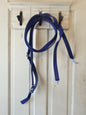 Royal blue pony nylon split reins 4'