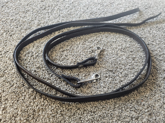 Western leather split reins 10'