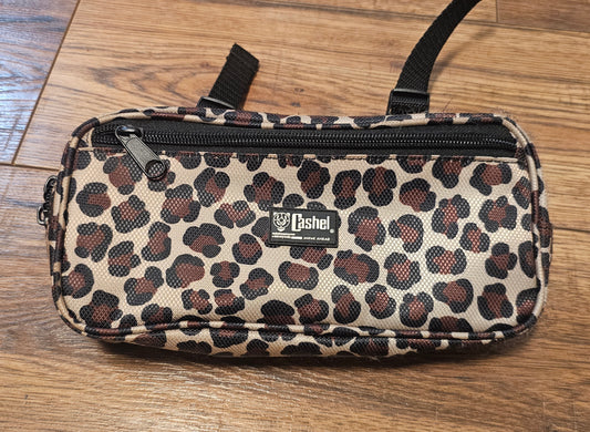 Cashel Pommel Saddle Bag Cheetah Print