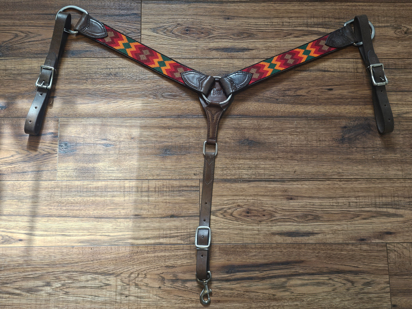 Cashel Western Horse Breast Collar, leather and beaded, like new