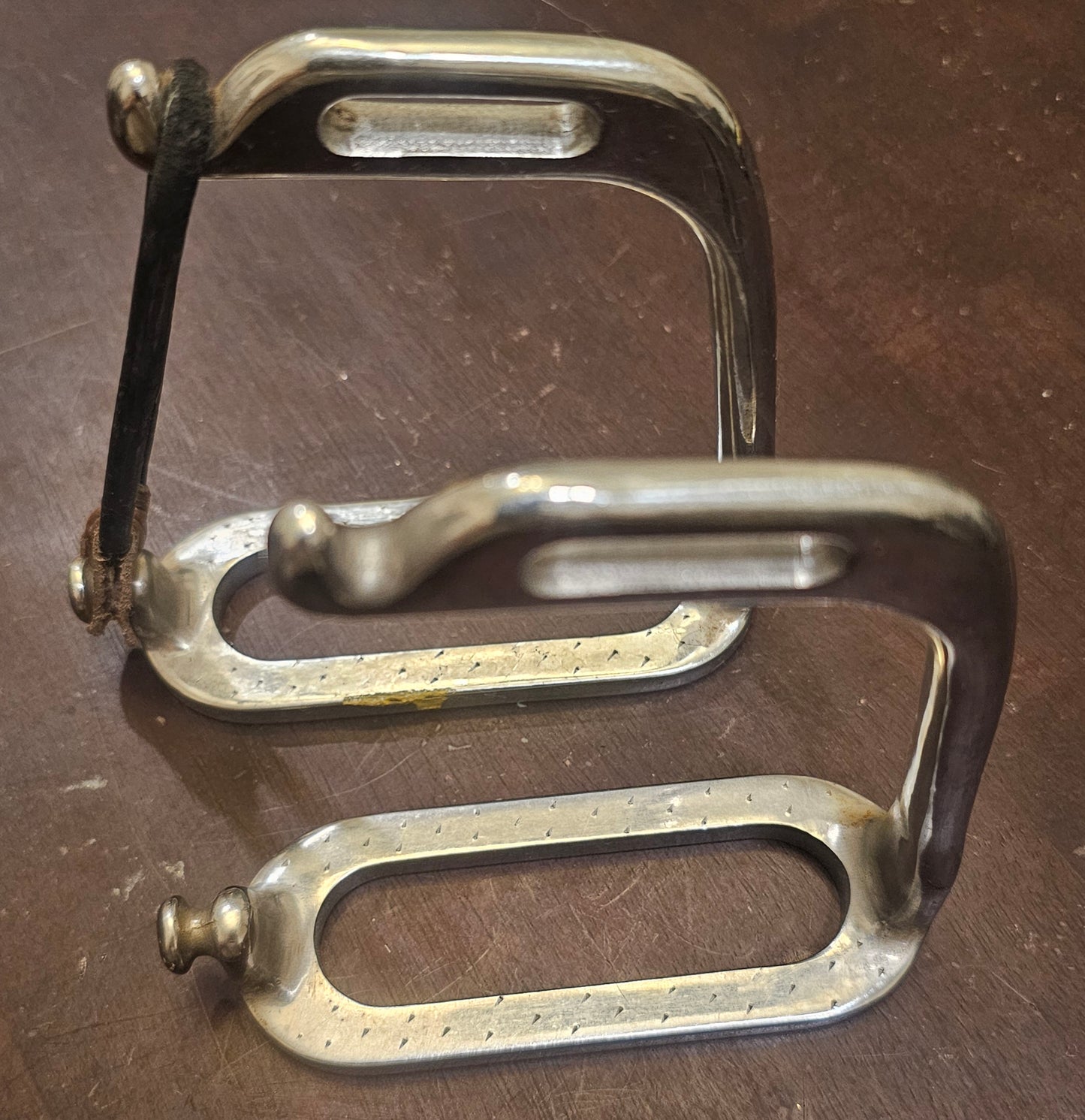 4" English Irons used Safety Stirrups