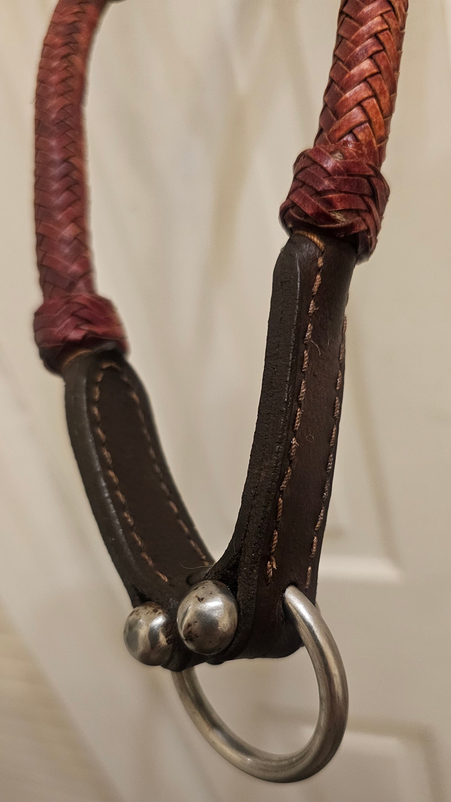 Soft Rawhide Lariat Noseband with good quality leather hanger