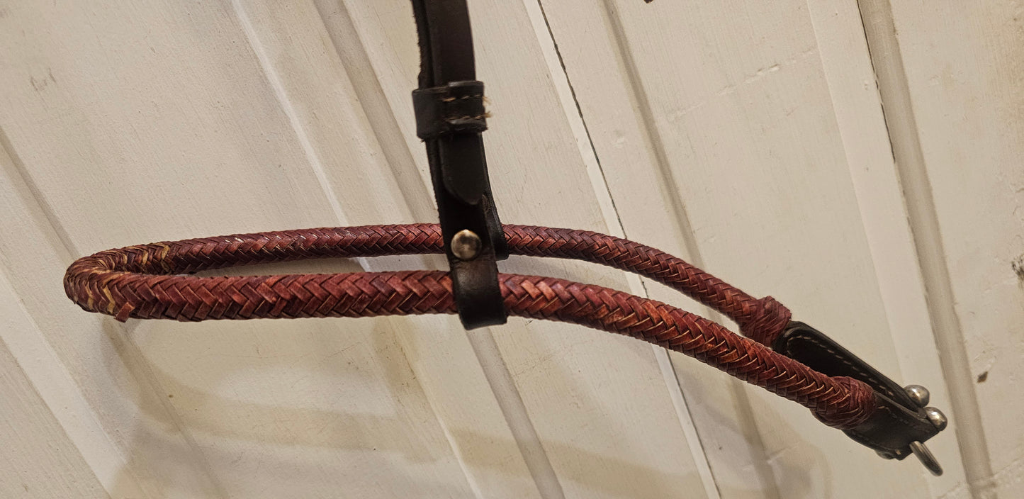 Soft Rawhide Lariat Noseband with good quality leather hanger