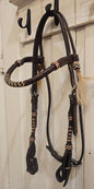 New BLR Western Headstall with Rawhide accents