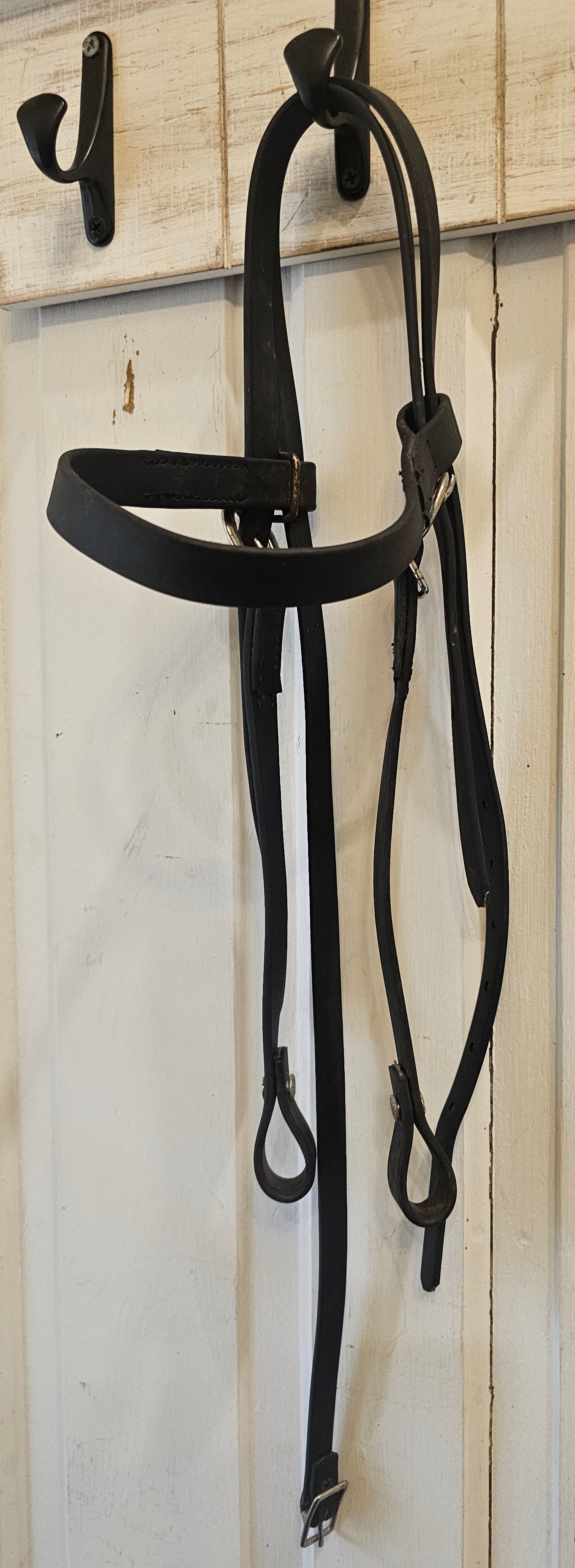 Black beta biothane western headstall used