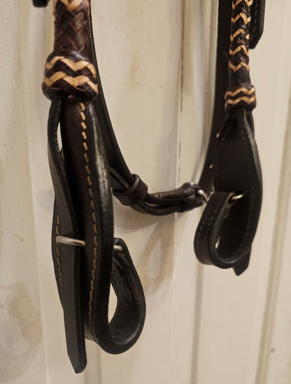 New BLR Western Headstall with Rawhide accents