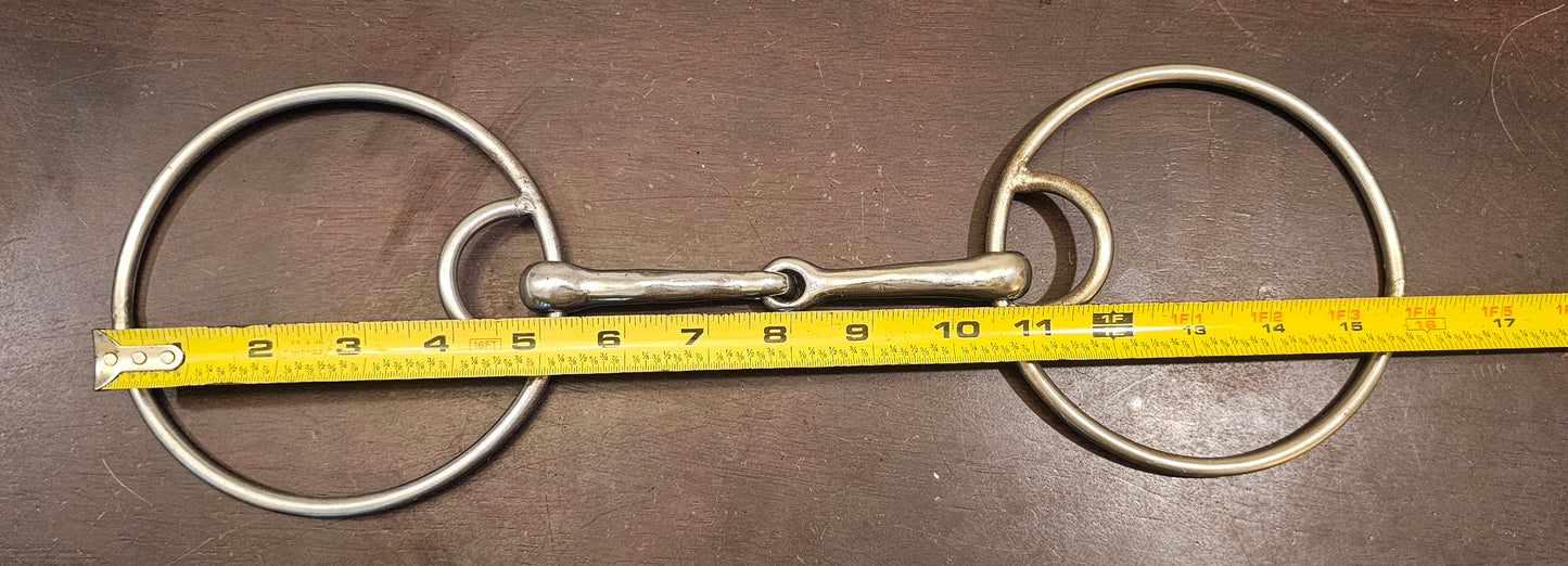 5" Curved Snaffle with large rings